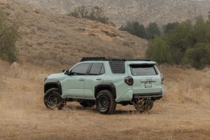 Toyota 4Runner Exterior Window Molle - Driver Side - DV8 Offroad - For DV8 Roof Rack - Black Powder Coated - `25-`26